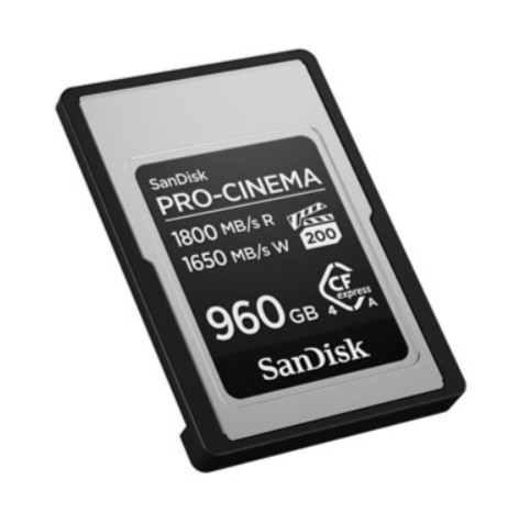 Cartão de memória flash 960 GB CFexpress Tipo A SanDisk PRO-CINEMA SDCFEA-960G-GN4NN