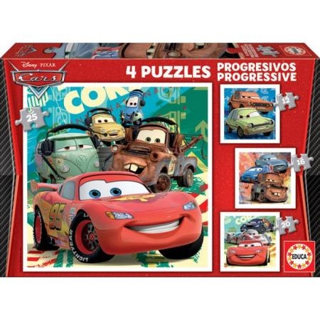 EDUCA - Puzzle Progressivos Cars 2 12-16-20-25 14942