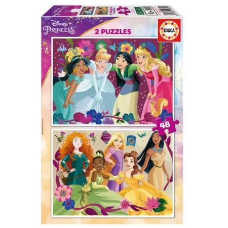 EDUCA - Puzzle 2x48 Disney Princess 19675