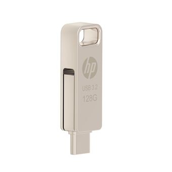 Memória Usb HP 128GB x206c OTG Type-C Metal Flash Drive