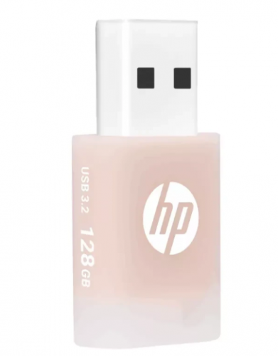 Memória Usb HP 128GB x768 USB 3.2 Beige Rose Pen Drive