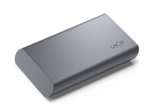 Disco LaCie Mobile Secure STKH1000800 SSD encriptado 1TB externo USB 3.2 Gen 2 (USB C conector) 256-bits AES cinzento