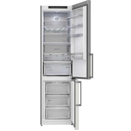 Combinado Bosch Serie 6 instalação livre 203 x 60 cm Aço antidedadas, Total No Frost - KGN-39-AIAU