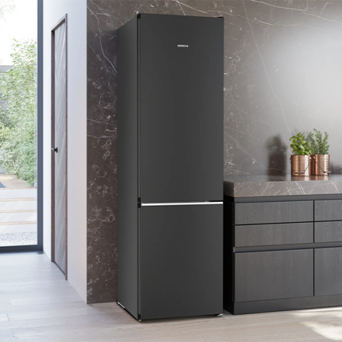 Combinado Siemens iQ500 de instalação livre 203 x 60 cm Aço preto escovado antidedadas, Total noFrost - KG-39-N-4-X-1-F