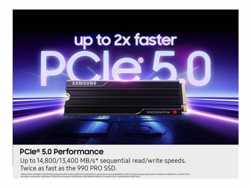 9100PRO 1TB SSD M.2 NVMe PCIe 5 Heatsink