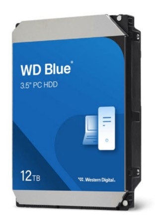 Disco WD Blue 12 TB 3.5" SATA 6Gb/s 7200 rpm buffer: 512 MB