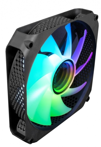Ventoinha com iluminação ARGB 120 mm COOLBOX COO-VA-12AR02