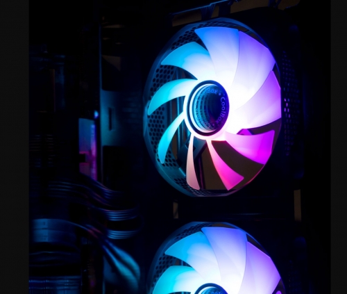 Ventoinha com iluminação ARGB 120 mm COOLBOX COO-VA-12AR02