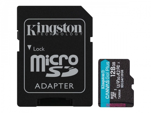 128GB microSDXC Canvas Go Plus Gen4 200MB/s A2 U3 V30 Card + Adapter SDCG4/128GB
