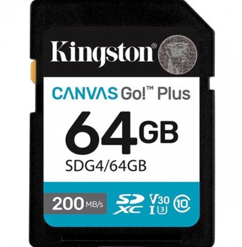 64GB SDXC Canvas Go Plus Gen4 200MB/s C10 UHS-I U3 V30