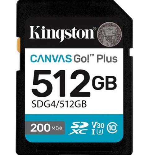 512GB SDXC Canvas Go Plus Gen4 200MB/s C10 UHS-I U3 V30