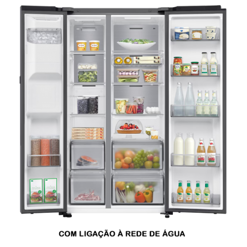 Frigorífico Side by Side SAMSUNG - RS90F64EDTEF 621L 