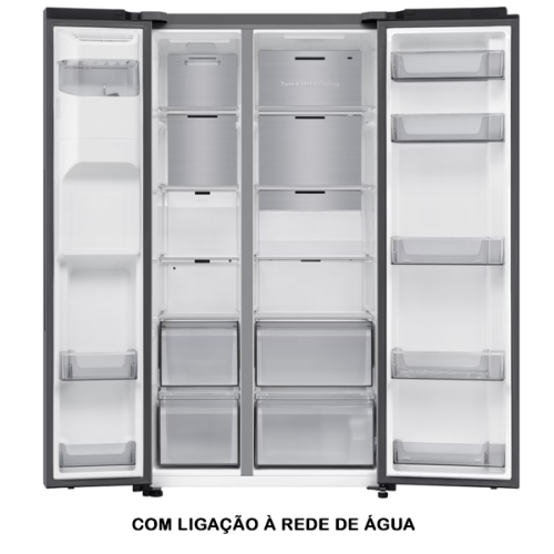 Frigorífico Side by Side SAMSUNG - RS70F66KBTEF 634L