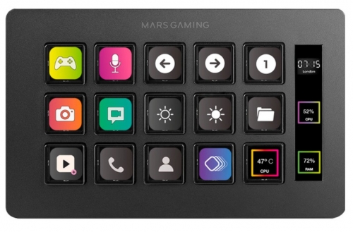 Stream Deck Mars Gaming MSD-TWO Preto