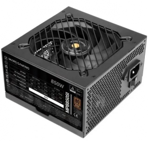 Fonte de Alimentação ATX Mars Gaming 850W 80 Plus Bronze Preta - MPB850SI