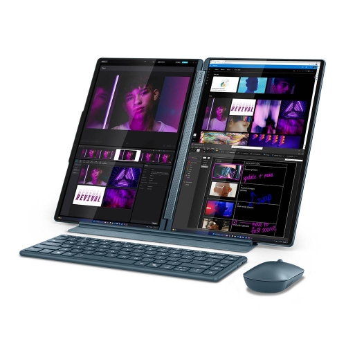 Portátil Yoga Book 9 14IAH10-058 - Intel Core Ultra 7 255H, 32GB Soldered LPDDR5x-8400, 1TB SSD M.2 2242 PCIe 4.0x4 NVMe, 2x 14" 2.8K WQXGA+, Windows 11 Home