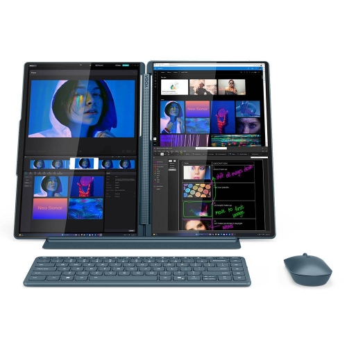 Portátil Yoga Book 9 14IAH10-058 - Intel Core Ultra 7 255H, 32GB Soldered LPDDR5x-8400, 1TB SSD M.2 2242 PCIe 4.0x4 NVMe, 2x 14" 2.8K WQXGA+, Windows 11 Home