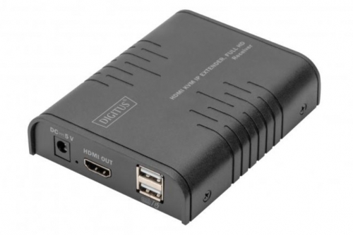 Receptor extensor KVM IP HDMI DIGITUS, Full HD - DS-55529