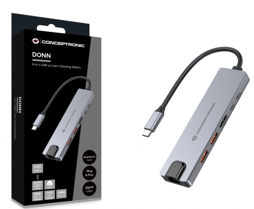 DOCK CONCEPTRONIC DONN29G 6-IN-1