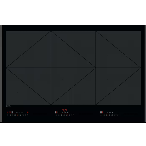 Placa de indução de 6 zonas e 80 cm AEG TR84IT00FB