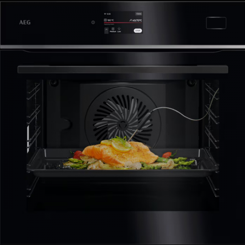 Forno a vapor Série 8000 Meal Assist com SteamPro com Display CookSmart Touch 4,3 '', com WiFi AEG - TB8SB73ZAB