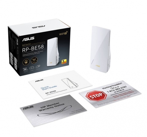 Range Extender/AiMesh Asus RP-BE58 BE3600 Wi-Fi 7 802.11be Dual-Band 90IG09J0-MO0C00