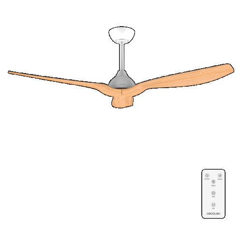 CECOTEC - Ventoinha de Teto sem Luz Energy Silence Aero 5200 White Wood 8565
