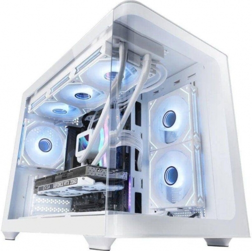 Caixa Micro-ATX Mars Gaming MC-FUSION Tempered Glass Branca, MCFUSIONMW