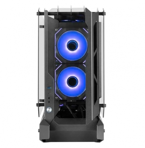 Caixa OPEN AIR ATX Mars Gaming MC-EDGE RGB Tempered Glass Preta