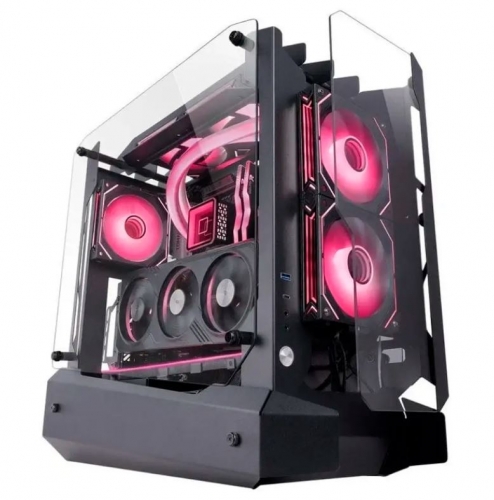 Caixa OPEN AIR ATX Mars Gaming MC-EDGE RGB Tempered Glass Preta
