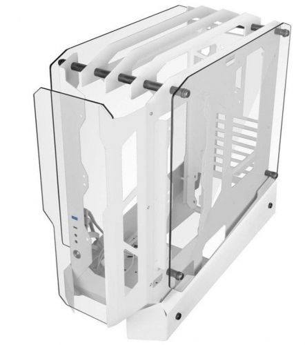 Caixa ATX Mars Gaming MC-EDGE RGB Tempered Glass Branca