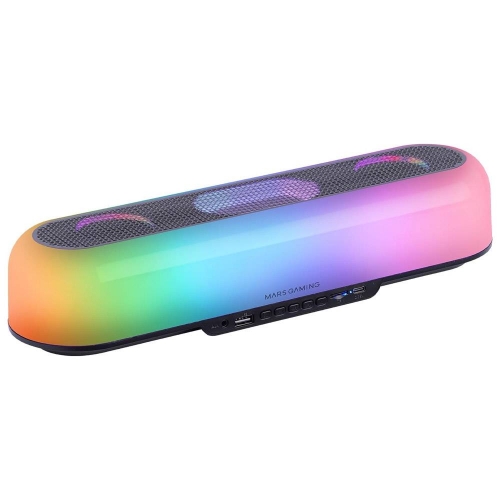 Soundbar Mars Gaming MSB-ORB 360º RGB 20W RMS Bluetooth Preta