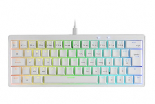 Teclado MARS GAMING MKMINIPRO mini - retroiluminado - USB - QWERTY - Português MKMINIPROWBPT