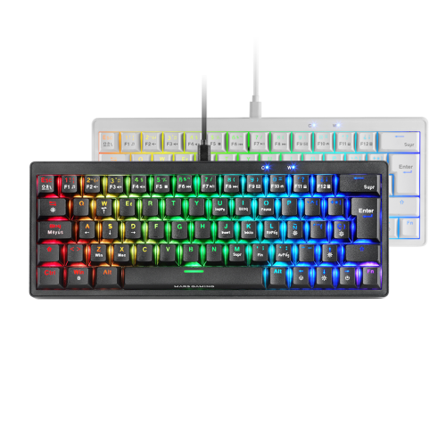 Teclado Mecânico Mars Gaming MKMINIPRO Preto RGB 60% PT Brown Switches