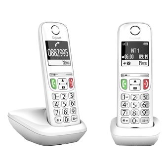 Telefone sem Fios Gigaset Analógico E270 Duo Branco
