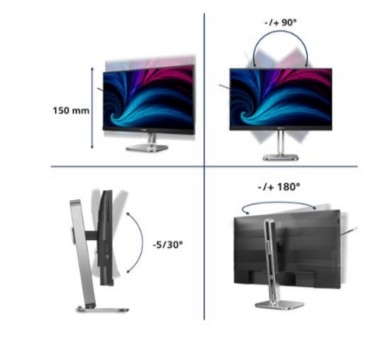 Monitor Philips 27B2N4500 27" QHD 120Hz HAS USB 2x2W