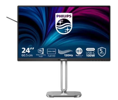 Monitor Philips 24B2U4301 LED 24" Full HD 120 Hz IPS 300 4 ms Colunas som prata