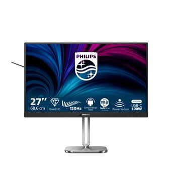 Monitor Philips 27 polegadas 27B2U4601/00 2560 x 1440 pixels Quad HD LCD Cinzento