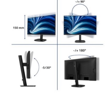 Monitor Philips 27B2U3601 27" QHD 120Hz HAS Docking 2x2W