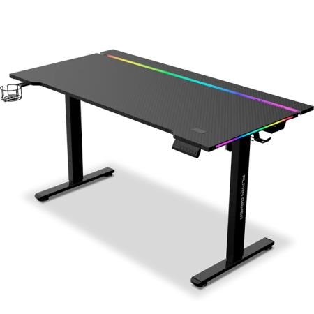 ALPHA GAMER - Secretária Zorya RGB Black AGZORYARGBBK