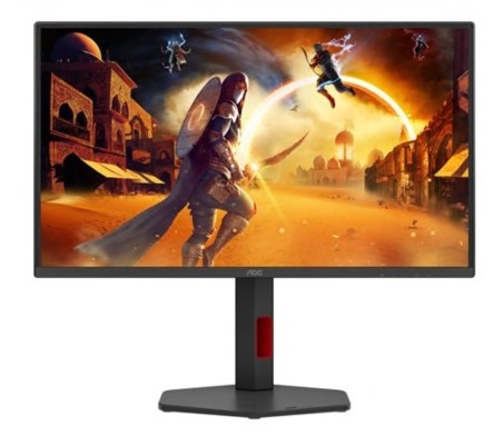 Monitor LED AOC Gaming Q25G4SR 25" (24.5" visível)  QHD, 300 Hz IPS 400,0.3 ms, altifalantes preto, vermelho