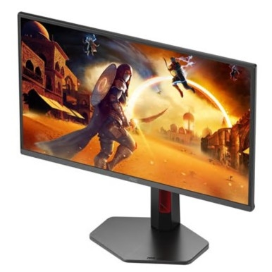 Monitor LED AOC Gaming Q25G4SR 25" (24.5" visível)  QHD, 300 Hz IPS 400,0.3 ms, altifalantes preto, vermelho