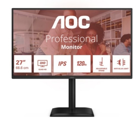Monitor AOC Q27E4U 27" QHD 120Hz HAS AntiBL 2x2W