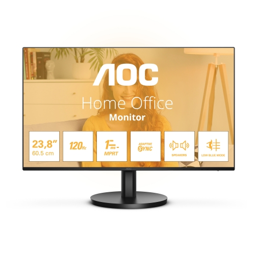 Monitor AOC 23.8" 24B3QA2 IPS FHD 16:9 120Hz Adaptive Sync (1ms)