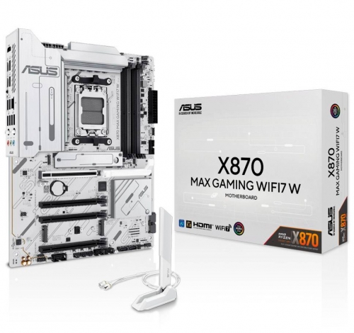 Motherboard ATX Asus X870 Max Gaming WiFi7 White SktAM5 90MB1LZ0-M0EAY0