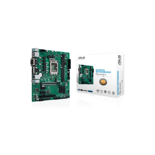 Motherboard ASUS PRO H610M-C-CSM LGA1700 2xDDR5 1xHDMI 1xDVI 1xDP 1xPCIe 5.0 x16 4xSATA 1xM.2 4xUSB 3.2 mATX