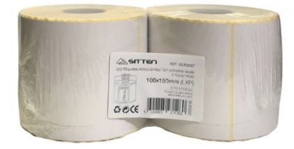 Sitten Etiquetas Autocolantes - 2x Rolo 100x50mm x 1.000 - SUP2043