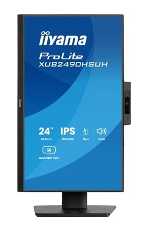 iiyama ProLite XUB2490HSUH-B2 - Monitor LED - 24" (23.8" visível) - 1920 x 1080 Full HD (1080p) @ 100 Hz - IPS - 250 cd/m² - 1300:1 - 4 ms - HDMI, DisplayPort - altifalantes - mate, preto