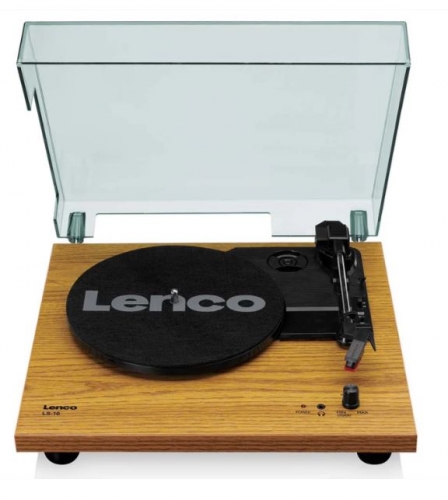 Gira-Discos LENCO LS-10WD com colunas integradas - Madeira