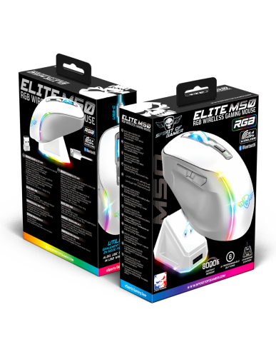 Rato Gaming Spirit of Gamer ELITE M50 WIRELESS Branco - S-EM50WT